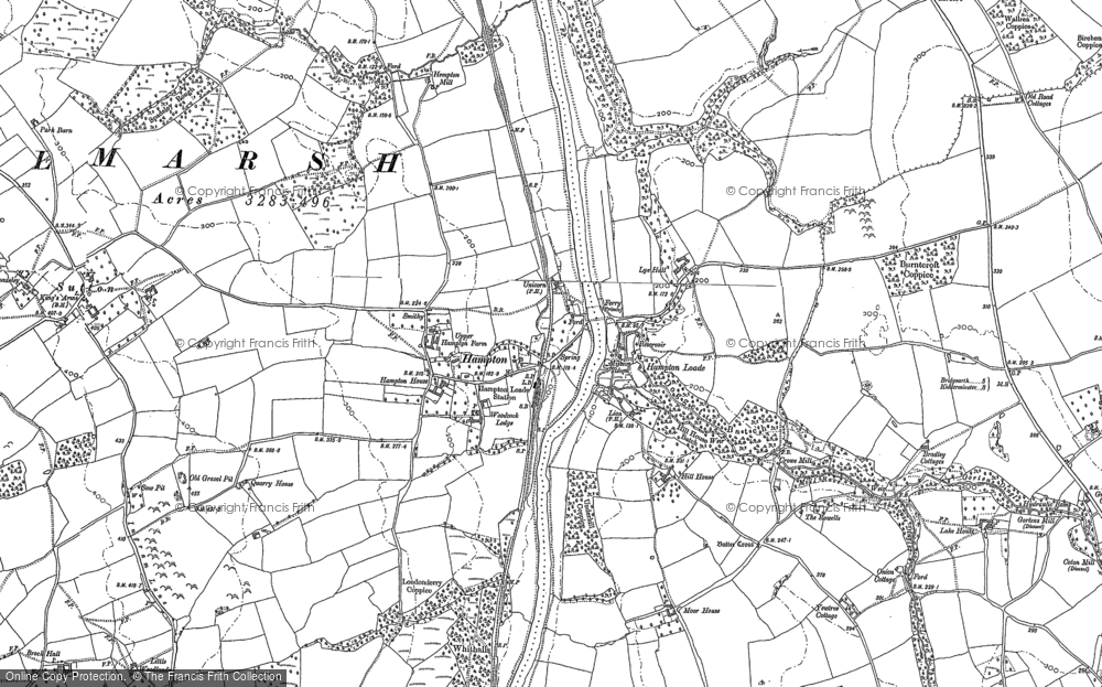 Old Map of Hampton Loade, 1882 - 1902 in 1882