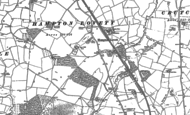Old Map of Hampton Lovett, 1883