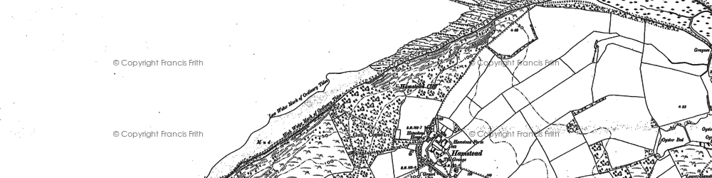 Old map of Hamstead in 1896