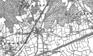 Old Map of Hamstreet, 1896 - 1906