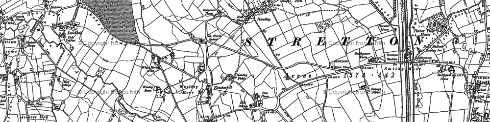 Old map of Handley in 1879