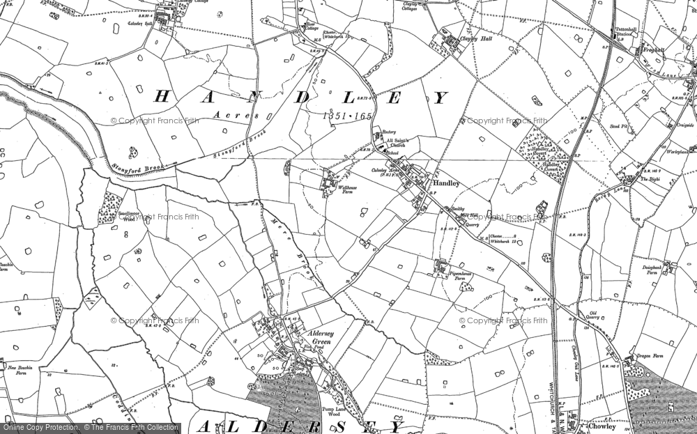 Old Map of Handley, 1897 - 1909 in 1897