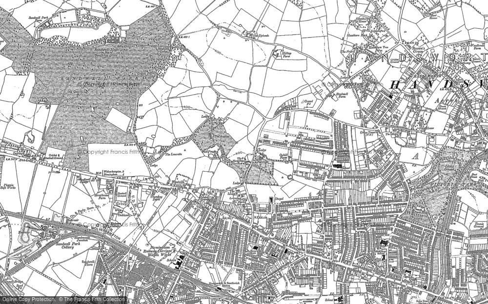 Old Map of Handsworth, 1888 - 1903 in 1888