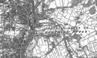 Old Map of Hanging Heaton, 1892