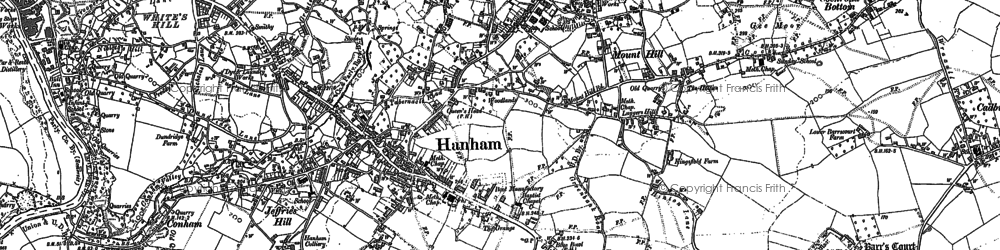 Old map of Hanham in 1881
