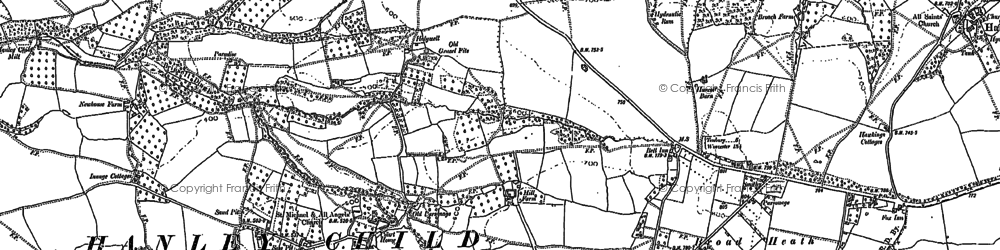 Old map of Hanley Child in 1902