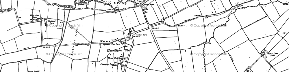 Old map of Hannington Wick in 1898