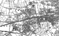 Old Map of Hanwell, 1865