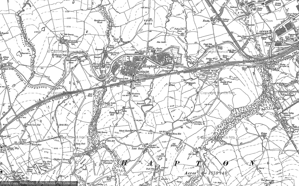 Old Map of Hapton, 1891 - 1892 in 1891
