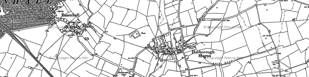 Old map of Harborough Magna in 1903
