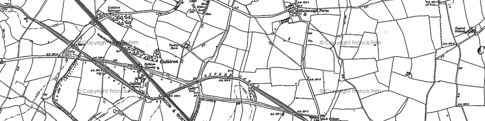 Old map of Harborough Parva in 1903
