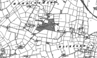Old Map of Hardingham, 1882