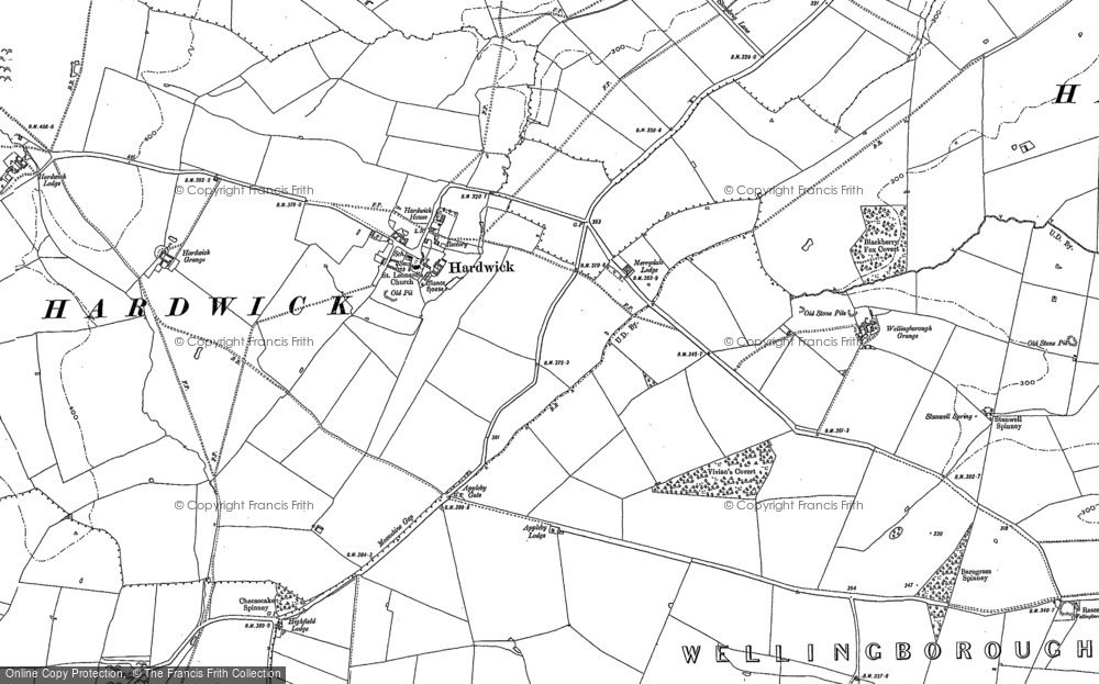 Old Map of Historic Map covering Appleby Gate in 1884
