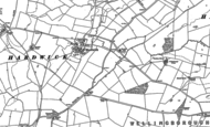 Old Map of Hardwick, 1884 - 1885
