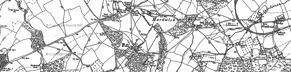 Old map of Hardwicke in 1903