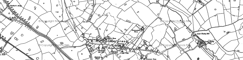 Old map of Hargrave in 1897