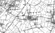 Old Map of Harlton, 1886