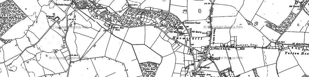 Old map of Harmer Hill in 1880