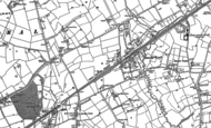 Old Map of Harold Wood, 1895