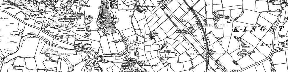 Old map of Harpur Hill in 1897