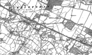 Old Map of Harrietsham, 1896