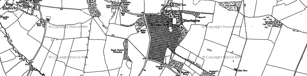 Old map of Harrington in 1887