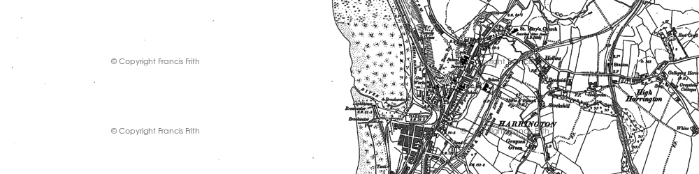 Old map of Harrington in 1923