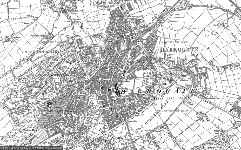 Historic Ordnance Survey Map of Harrogate, 1883 - 1890