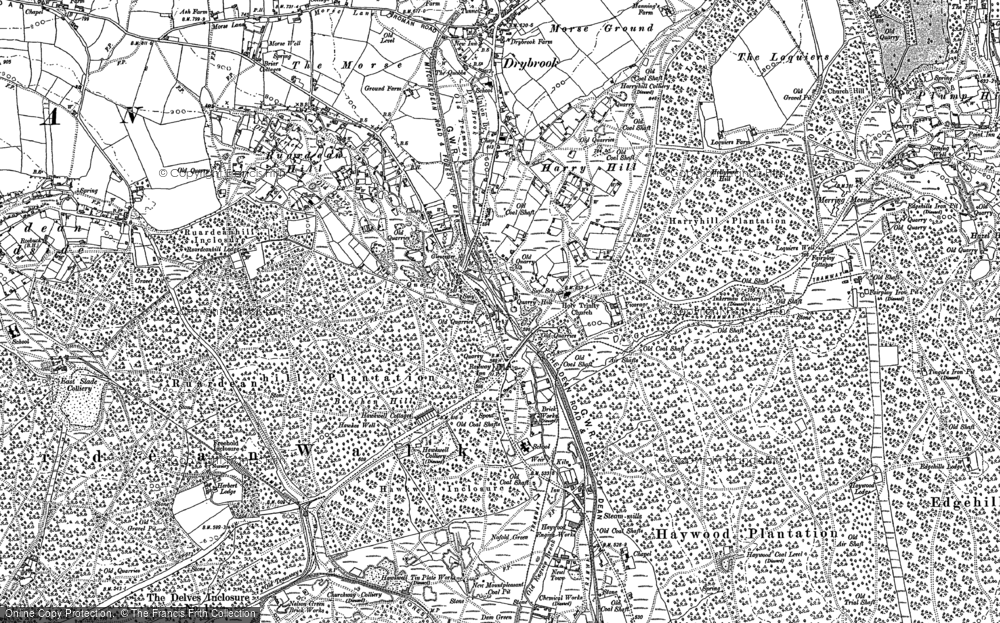 Old Map of Harrow Hill, 1901 in 1901