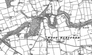 Old Map of Hartford Bridge, 1896