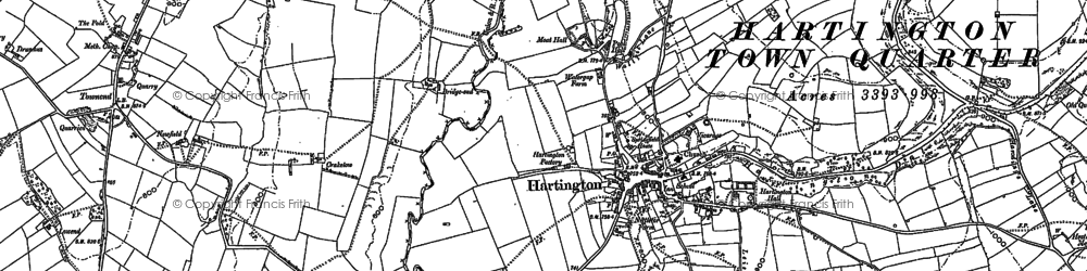 Old map of Hartington in 1897