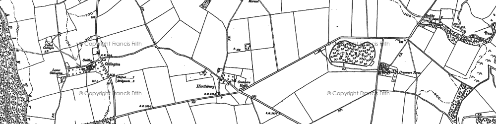 Old map of Hartlebury in 1882
