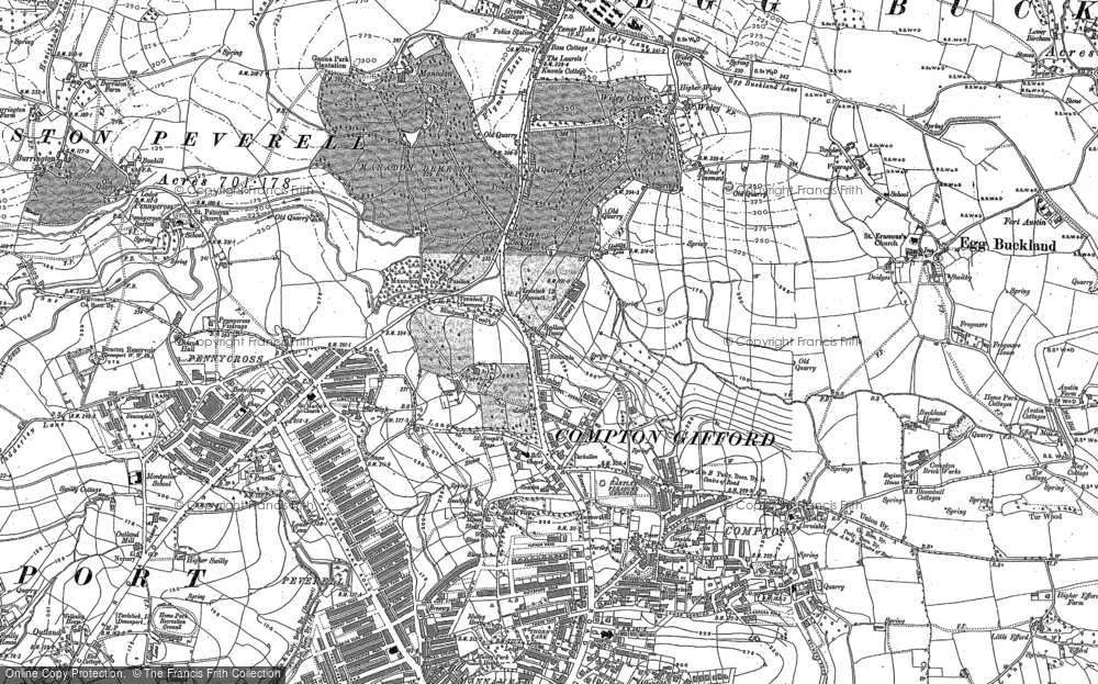 Old Map of Hartley, 1884 - 1912 in 1884