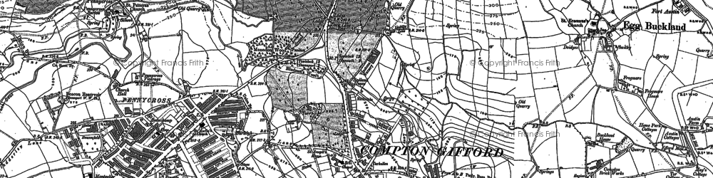 Old map of Hartley in 1884