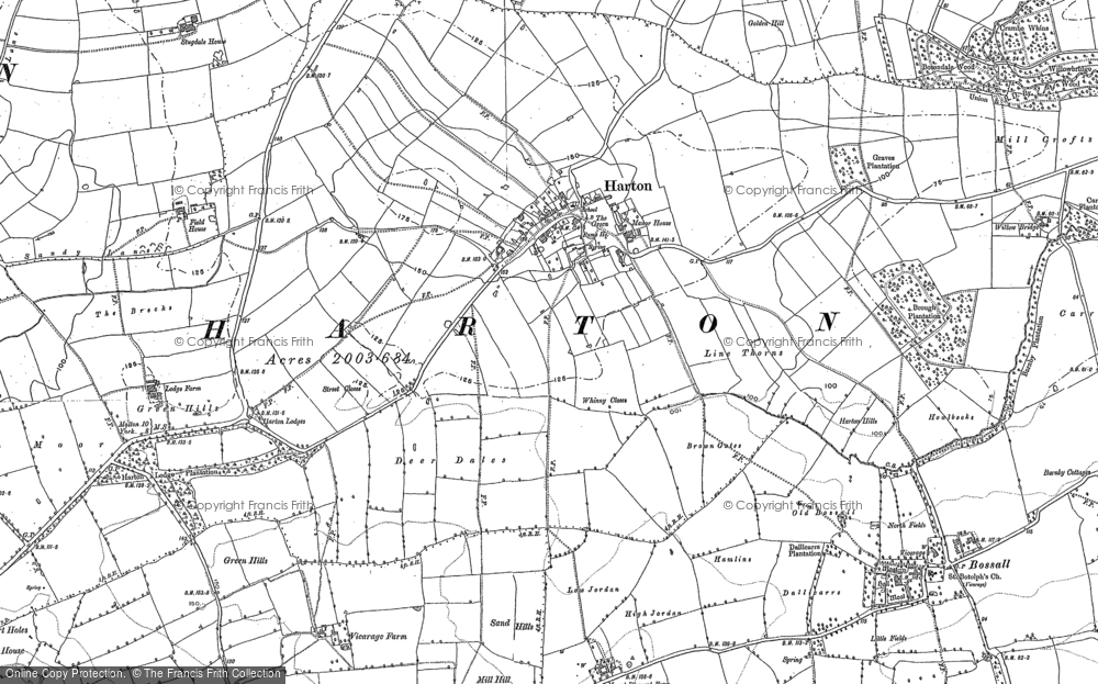 Old Map of Harton, 1891 in 1891