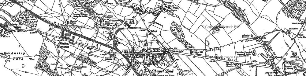 Old map of Hartshill in 1901