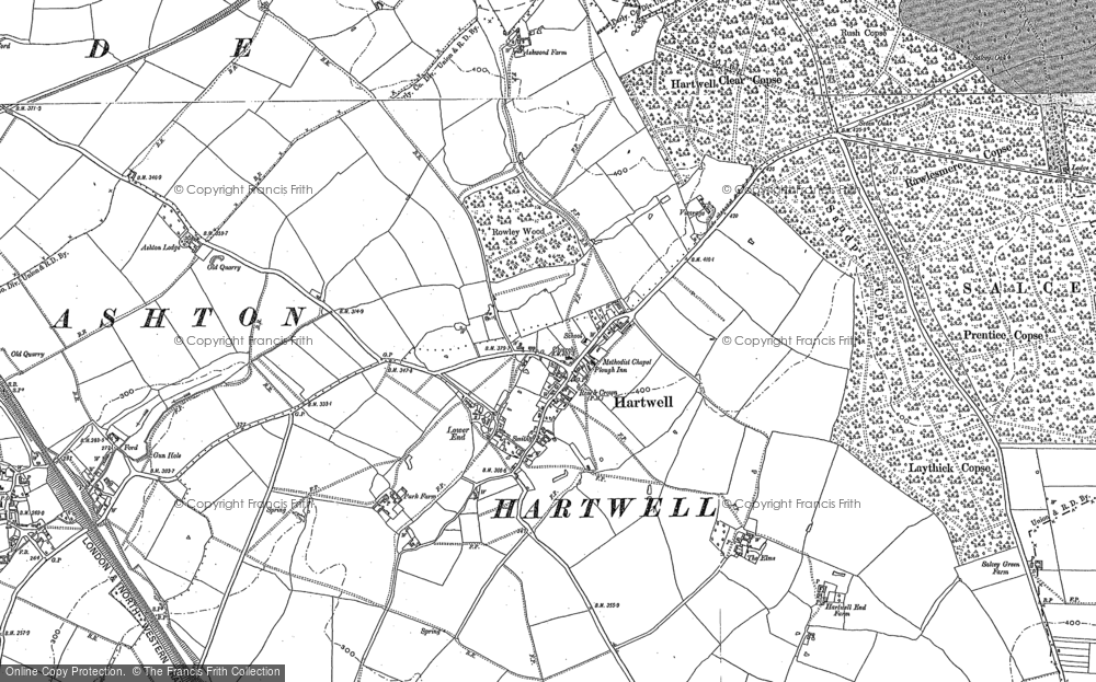 Old Map of Hartwell, 1899 in 1899