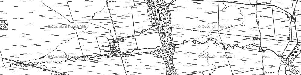 Old map of Bellion Edge in 1896