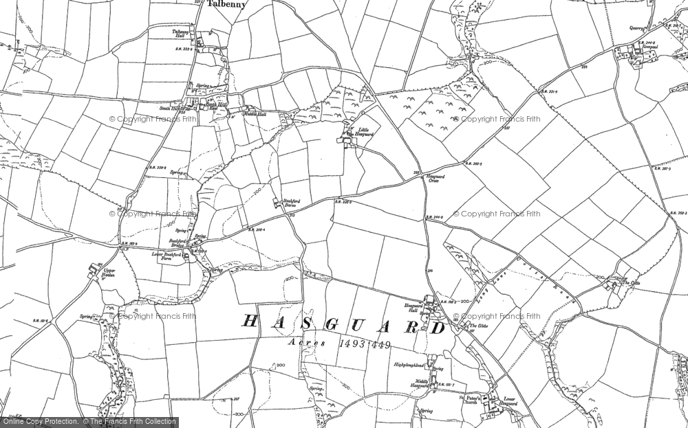 Old Map of Hasguard Cross, 1948 in 1948