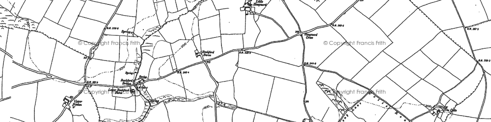 Old map of Hasguard Cross in 1948