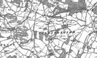 Old Map of Hastingleigh, 1896