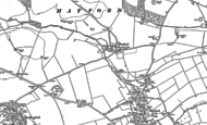 Old Map of Hatford, 1910