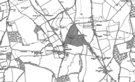Old Map of Hatherden, 1909