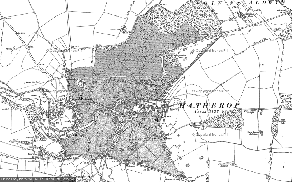 Old Map of Hatherop, 1881 - 1901 in 1881