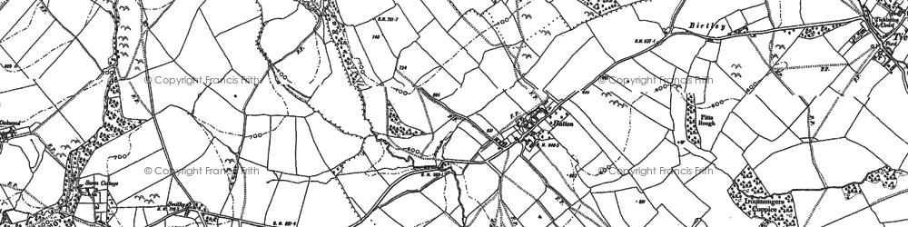Old map of Hatton in 1882
