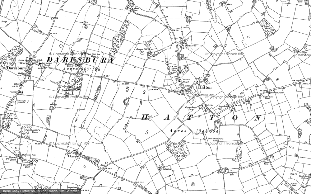 Old Map of Hatton, 1897 in 1897