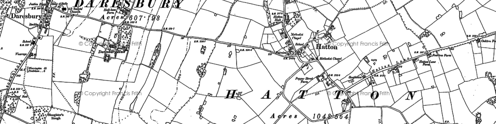 Old map of Hatton in 1897