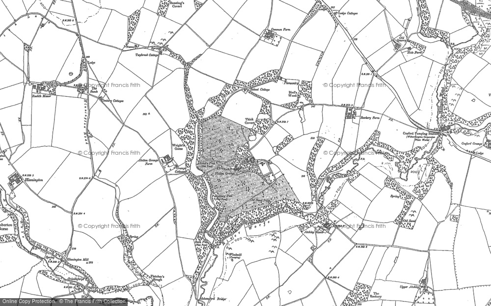 Old Map of Hatton Grange, 1881 in 1881