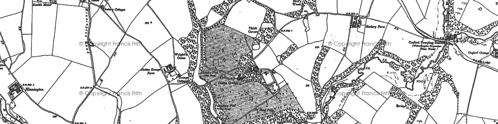 Old map of Hatton Grange in 1881