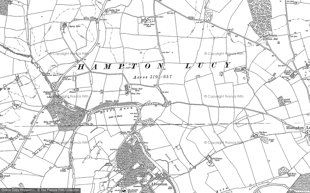Old Map of Hatton Rock, 1885 in 1885